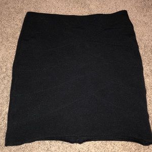 Black pencil skirt